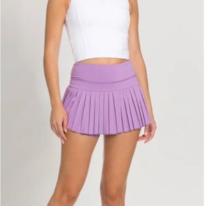 Lilac Goldhinge Tennis Skirt